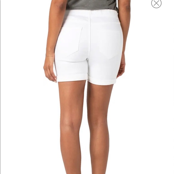 🔥LIVERPOOL🔥CHLOE FIT JEAN SHORTS IN BRIGHT WHITE SIZE 4 NWT - Picture 2 of 4